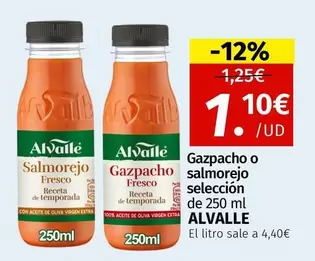 Oferta de Alvalle - Gazpacho O Salmorejo Seleccion De 250 Ml por 1,1€ en Maskom Supermercados