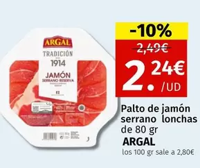 Oferta de Argal -  - por 2,24€ en Maskom Supermercados