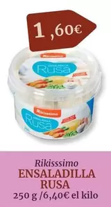 Oferta de Rikisssimo - Ensaladilla Rusa por 1,6€ en Maskom Supermercados