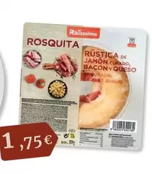 Oferta de Rikisssimo - Jamon Curado por 1,75€ en Maskom Supermercados