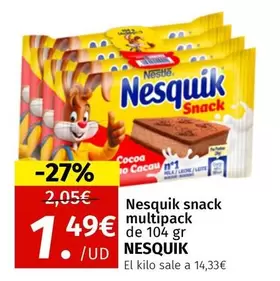 Oferta de Nesquik -  Snack Multipack por 1,49€ en Maskom Supermercados