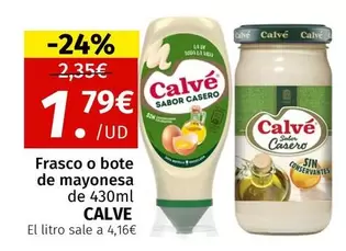 Oferta de Calvé - Frasco O Bote De Mayonesa por 1,79€ en Maskom Supermercados