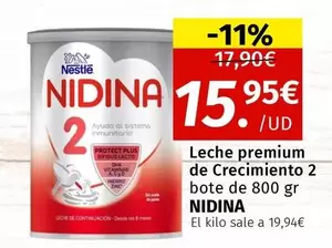 Oferta de Nestlé - Leche Premium De Crecimiento 2 Bote por 15,95€ en Maskom Supermercados