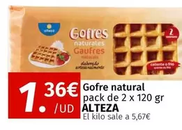 Oferta de Alteza - Gofre Natural Pack De 2 X 120 Gr por 1,36€ en Maskom Supermercados