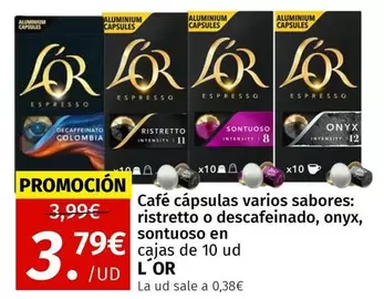 Oferta de Espresso - Café Cápsulas por 3,79€ en Maskom Supermercados