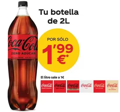 Oferta de Coca-Cola - 2L por 1,99€ en Maskom Supermercados