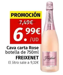 Oferta de Freixenet - Cava Carta Rose por 6,99€ en Maskom Supermercados