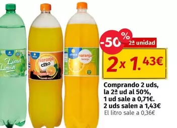 Oferta de Comprando 2 Uds, 1 Ud Sale A 0,7, 2 Uds Salen A en Maskom Supermercados