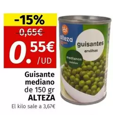 Oferta de Alteza - Guisante Mediano por 0,55€ en Maskom Supermercados
