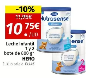 Oferta de Hero - Leche Infantil 1 Y 2 por 10,75€ en Maskom Supermercados