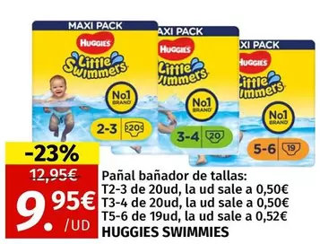 Oferta de Huggies - Panal Banador De Tallas por 9,95€ en Maskom Supermercados