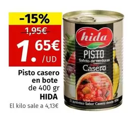 Oferta de Hida - Pisto Casero En Bote por 1,65€ en Maskom Supermercados