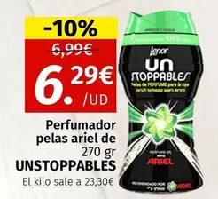 Oferta de Lenor - Perfumador Pelas Ariel De 270 Gr/ Unstoppables por 6,29€ en Maskom Supermercados