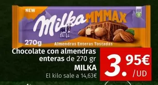 Oferta de Milka - Chocolate Con Almendras Enteras por 3,95€ en Maskom Supermercados