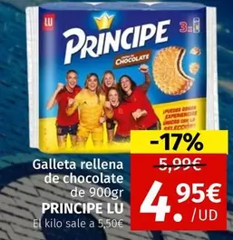 Oferta de Lu -  Galleta Rellena De Chocolate por 4,95€ en Maskom Supermercados