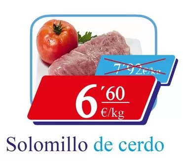 Oferta de Solomillo De Cerdo por 6,6€ en Congelados Copos