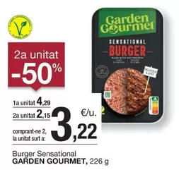 Oferta de Garden Gourmet - Burger Sensational por 4,29€ en BonpreuEsclat