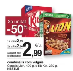 Oferta de Nestlé - Cereals Lion por 3,99€ en BonpreuEsclat