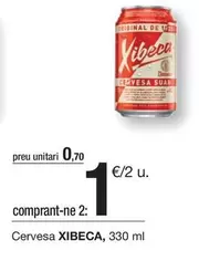 Oferta de Xibeca - Cervesa por 0,7€ en BonpreuEsclat