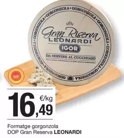 Oferta de Leonardi - Queso Gomso Gomza Gran Reserva por 16,49€ en BonpreuEsclat