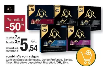 Oferta de Espresso - Cafe En Capsulas Sontuos, Lungo Profundo, Barista, Onyx, Ristretto O Descafeinat Ristretto por 7,39€ en BonpreuEsclat