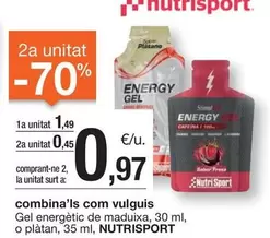Oferta de Nutrisport - Gel Energetic De Maduixa por 1,49€ en BonpreuEsclat