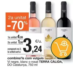 Oferta de Terra - Vi Negre, Blanc O Rosat Do Catalunya por 4,99€ en BonpreuEsclat