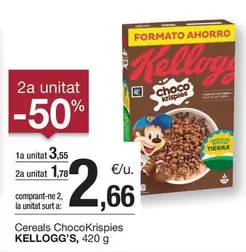 Oferta de Kellogg's - Cereals Choco Krispies por 3,55€ en BonpreuEsclat