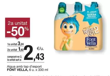 Oferta de Font Vella - Aigua Amb Tap D'esport por 3,24€ en BonpreuEsclat
