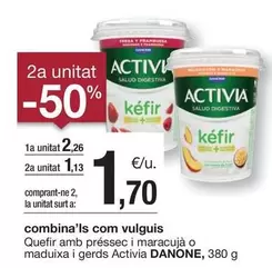 Oferta de Danone - Quefir Amb Préssec I Maracuja O Maduixa I Gerds Activia por 2,26€ en BonpreuEsclat