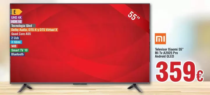 Oferta de Xiaomi - Televis Smart Oled Tv 4k Uhd 4k Uhd por 359€ en Froiz