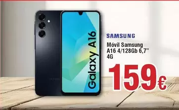 Oferta de Samsung - Móvil  A16 por 159€ en Froiz