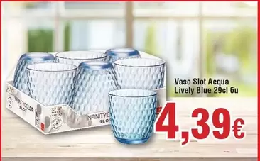 Oferta de Blue - Vaso Slot Acqua por 4,39€ en Froiz