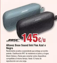 Oferta de Mas - Altavoz Bose Sound Link Flex Azul O Negro por 145€ en Froiz