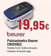 Oferta de Beurer - Pulsioxímetro Cms50d2 por 19,95€ en Froiz