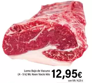 Oferta de Lomo Bajo De Vacuno por 12,95€ en Cash Ifa