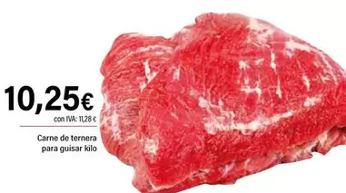 Oferta de Carre De Ternera Para Guisar por 10,25€ en Cash Ifa