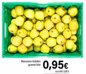 Oferta de Manzana Golden Granel Kilo por 0,95€ en Cash Ifa