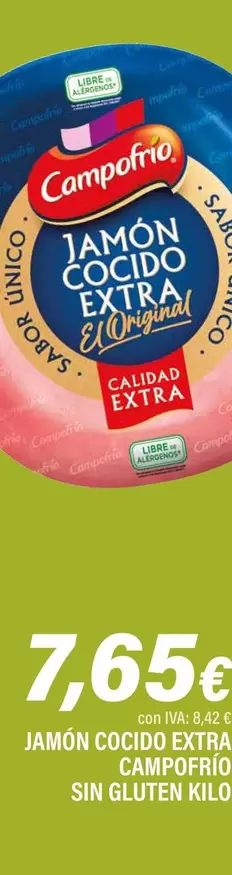 Oferta de Campofrío - Jamon Cocido Extra por 7,65€ en Cash Ifa