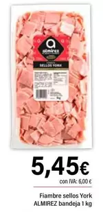 Oferta de Almirez - Fiambre Sello York por 5,45€ en Cash Ifa