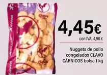 Oferta de Clavo - Nuggets De Pollo Congelados por 4,45€ en Cash Ifa
