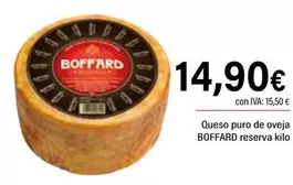 Oferta de Boffard - Queso Puro De Oveja Reserva por 14,9€ en Cash Ifa