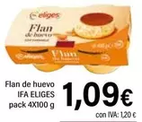 Oferta de Ifa Eliges - Flan De Huevo por 1,09€ en Cash Ifa
