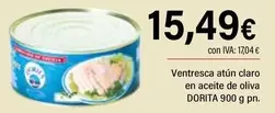 Oferta de Dorita - Ventresca Atún Claro En Aceite De Oliva por 15,49€ en Cash Ifa