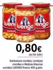 Oferta de Luengo - Garbanzos Cocidos por 0,8€ en Cash Ifa