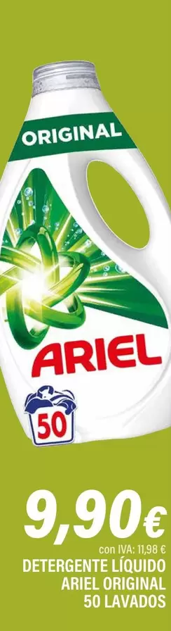 Oferta de Ariel - Detergente Líquido Original por 9,9€ en Cash Ifa