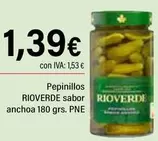 Oferta de Rioverde - Pepinillos Sabor Anchoa por 1,39€ en Cash Ifa