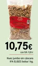 Oferta de Eliges - Nuez Jumbo Sin Cascara por 10,75€ en Cash Ifa