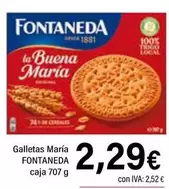 Oferta de Fontaneda - Galletas Maria por 2,29€ en Cash Ifa