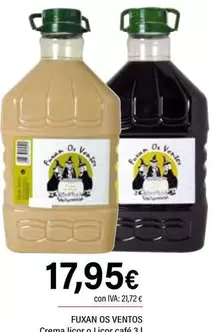 Oferta de Fuxan Os Ventos - Crema Licor O Licor Cafe por 17,95€ en Cash Ifa